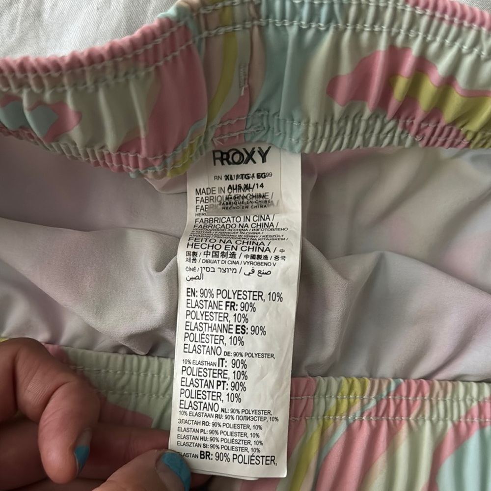 Roxy Women's Pastel Wave Athletic Shorts - Picture 3 of 4